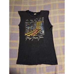 The J. Geils Band Freeze Frame Tour 1981 Vintage Concert T Shirt Faded Thrashed